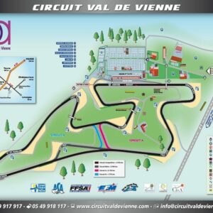 roulage moto circuit du Vigeant, tracé général
